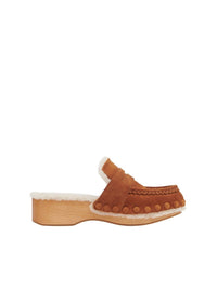 Sabots ouvert Joy en cuir - Caramelo