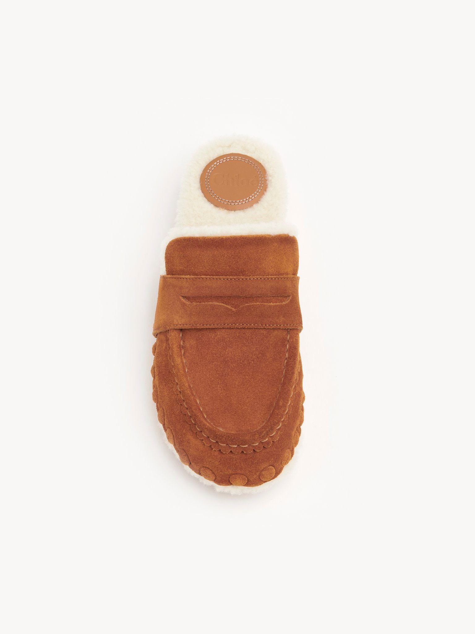 Sabots ouvert Joy en cuir - Caramelo