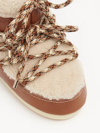 Boots Chloé x Moon Boot en cuir - Luminous Light