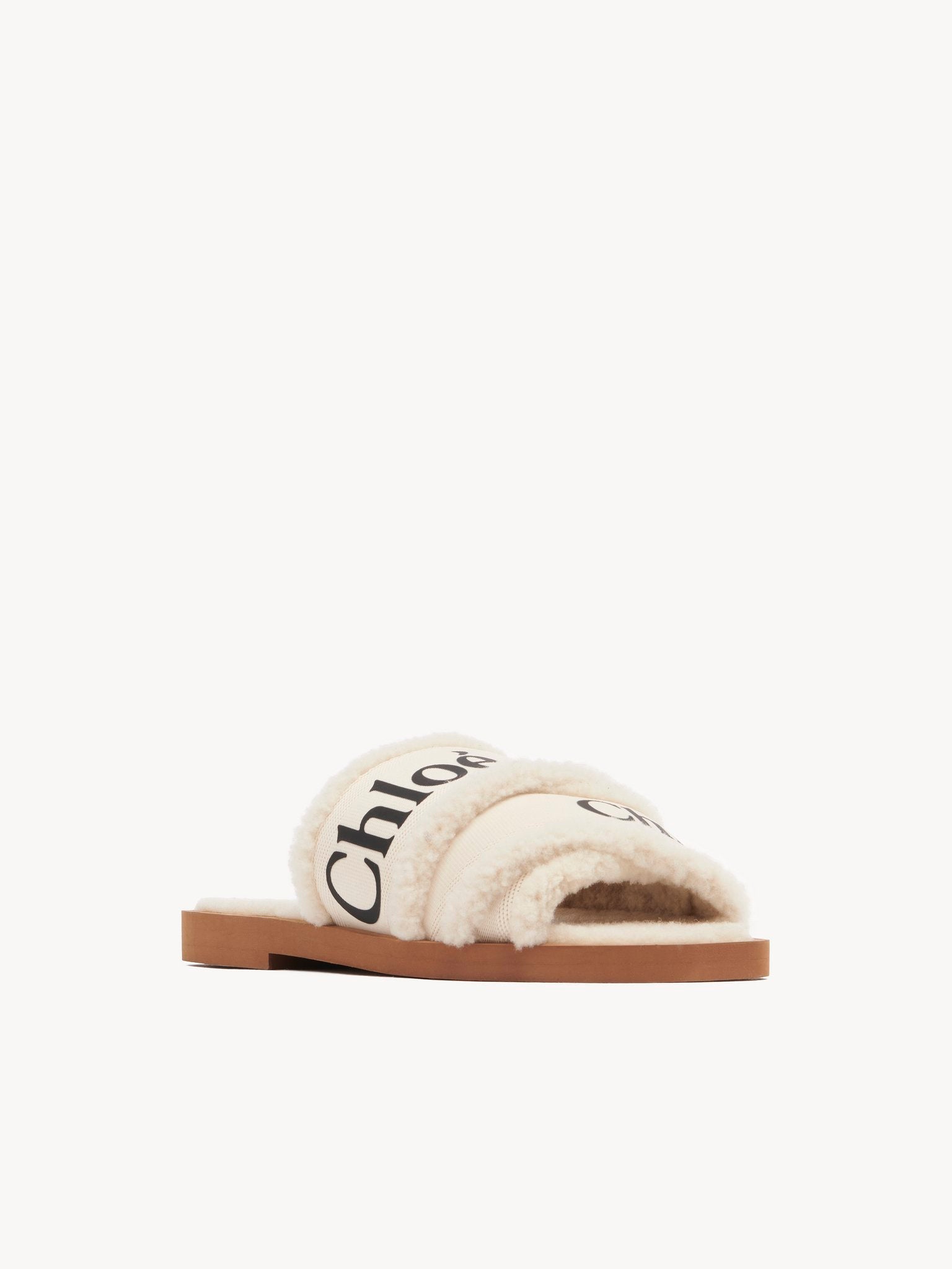 Mules plates Woody - White