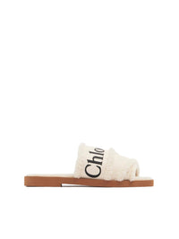 Mules plates Woody - White