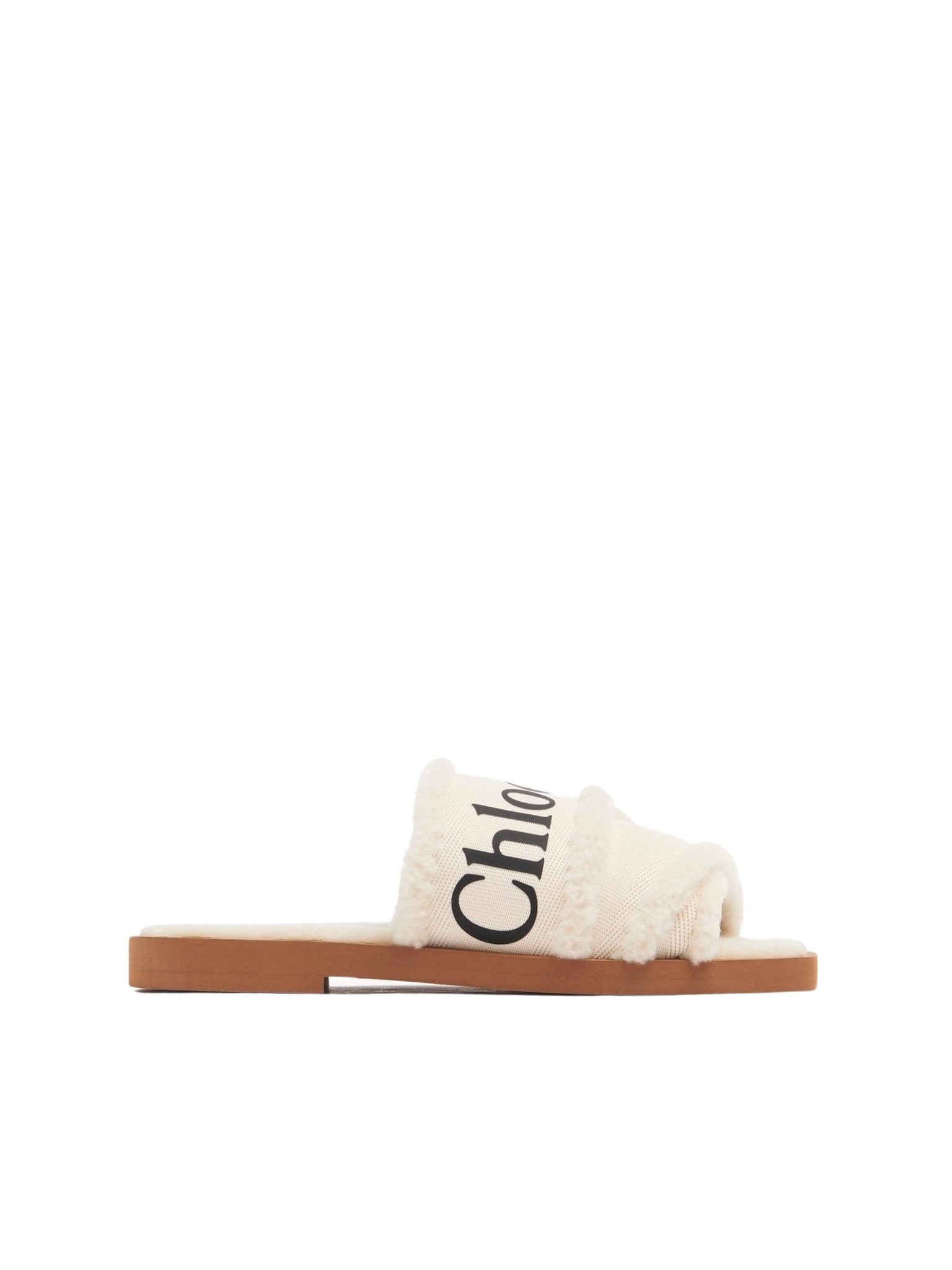 Mules plates Woody - White