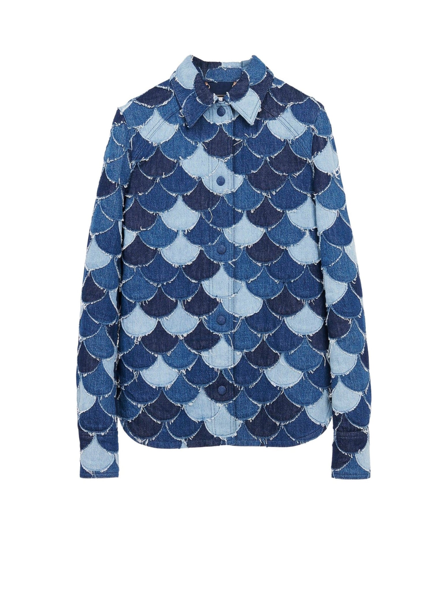 Surchemise à écailles en jean - Denim Blue