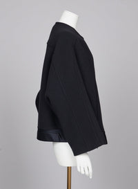 Manteau emblématique en laine douce - Marine