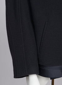 Manteau emblématique en laine douce - Marine
