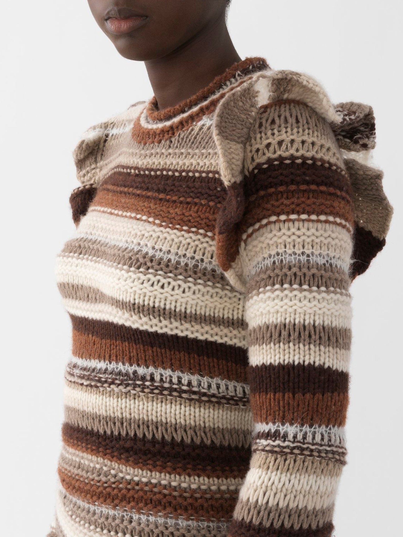 Pull ajusté en cachemire - Multicolor Grey
