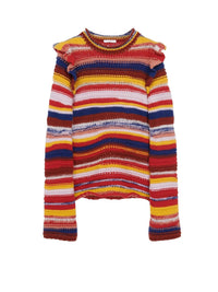 Pull ajusté en cachemire - Multicolor Red