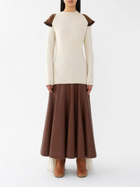 Pull papillon en laine - Natural White