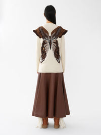 Pull papillon en laine - Natural White