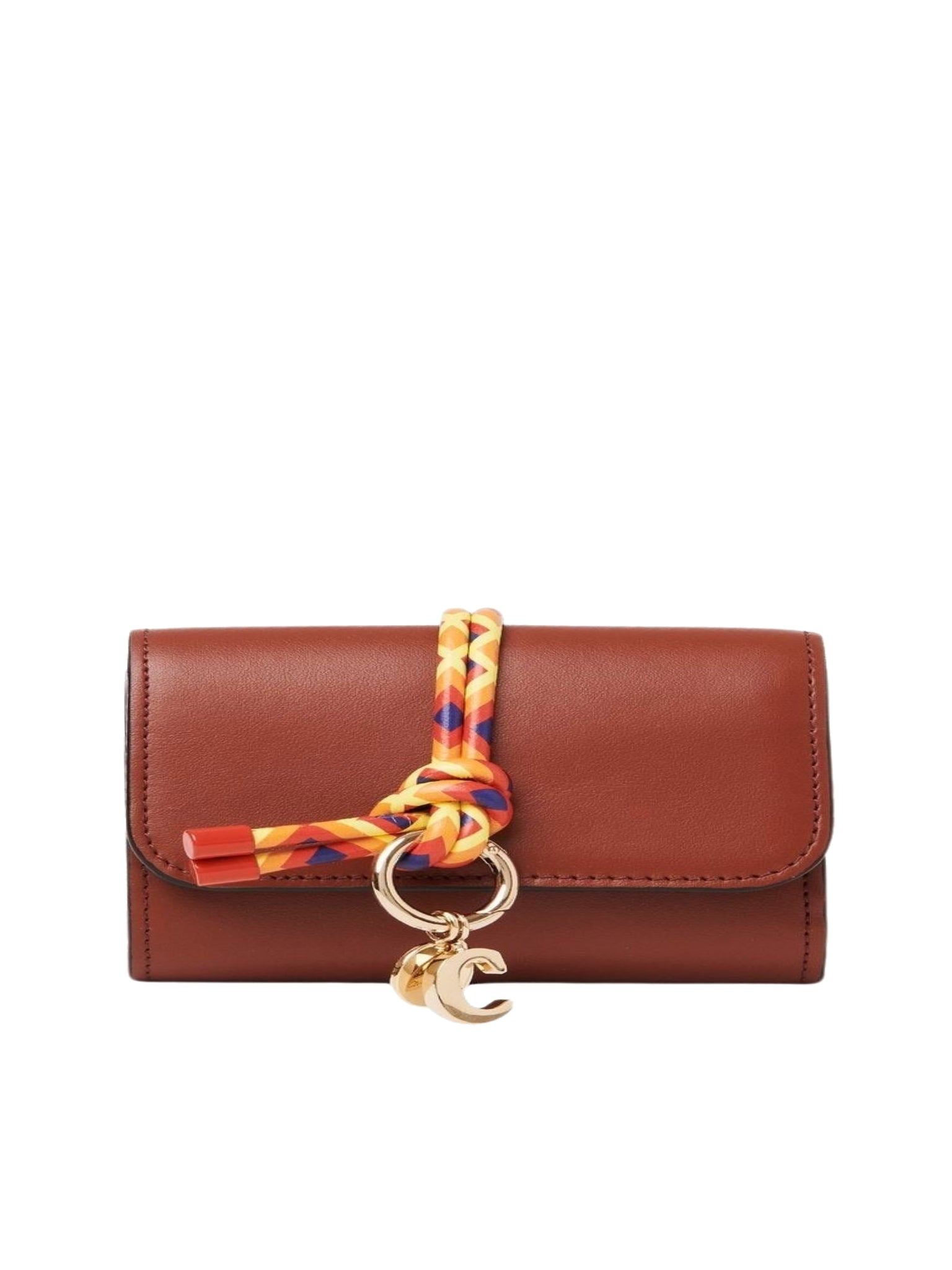Portefeuille Alphabet en cuir - Sepia Brown