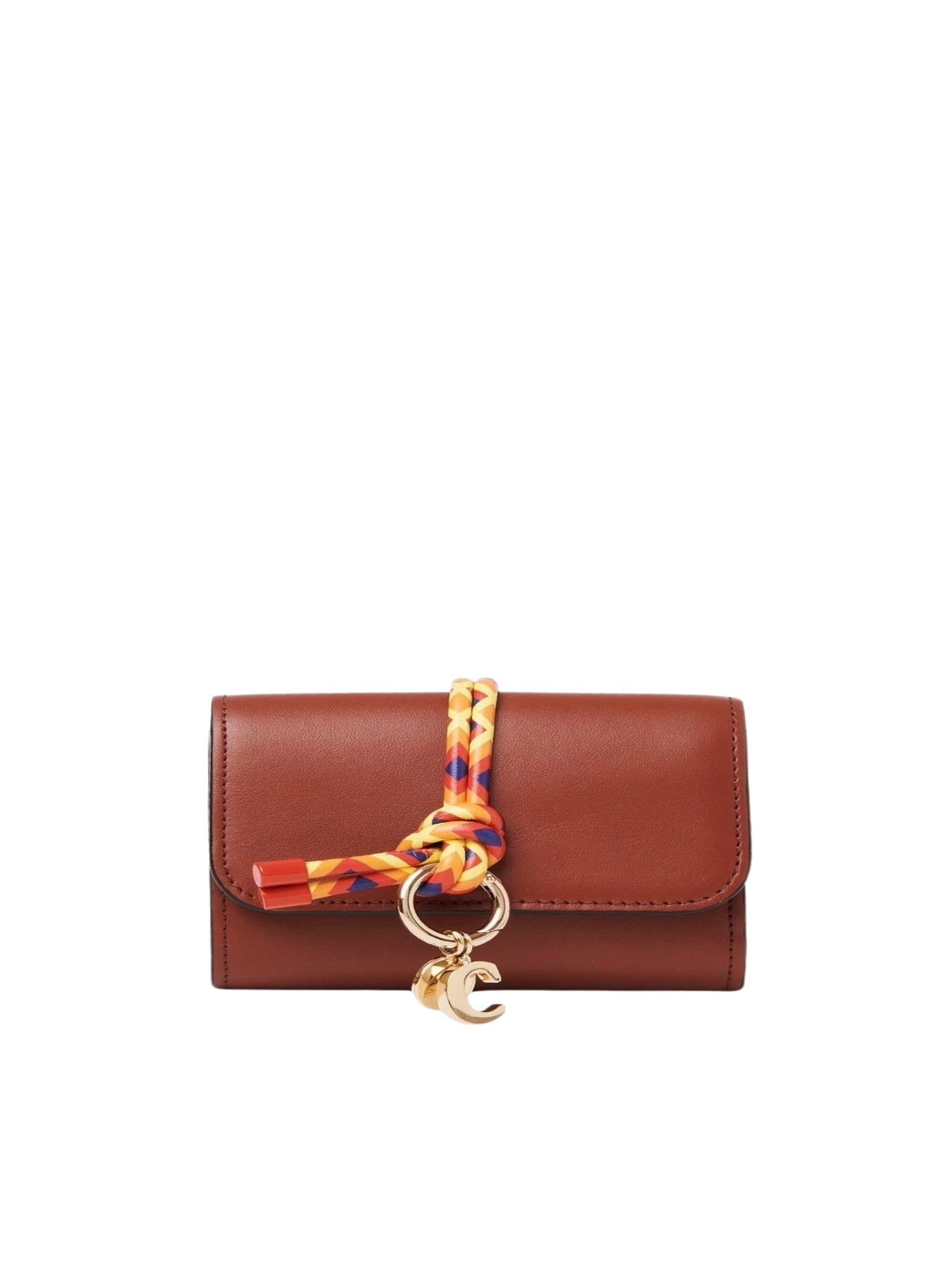 Portefeuille Alphabet en cuir - Sepia Brown