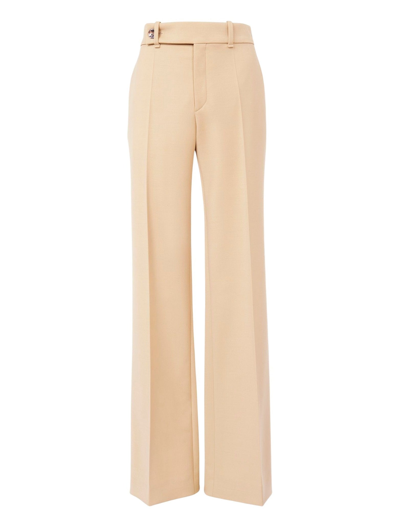 Pantalon large évasé en laine vierge - Barley Brown