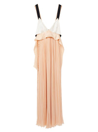 Robe empire en soie - Pink & Beige