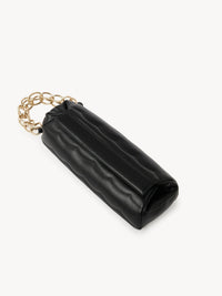 Sac minaudière en cuir matelassé - Black