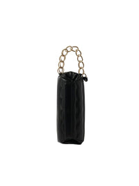 Sac minaudière en cuir matelassé - Black