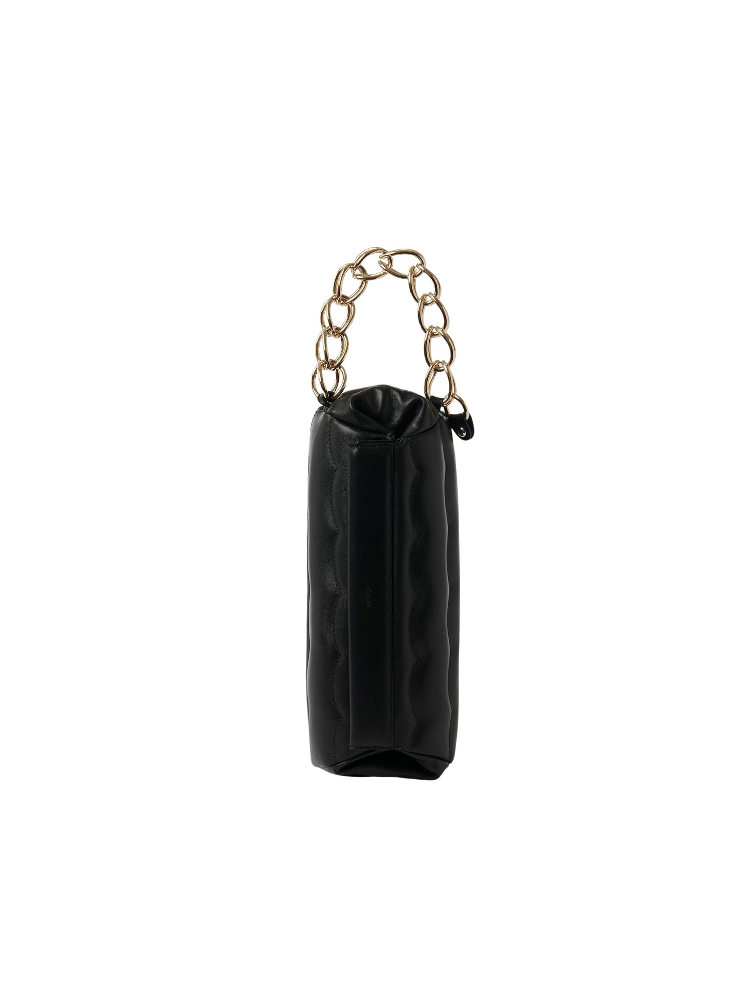 Sac minaudière en cuir matelassé - Black