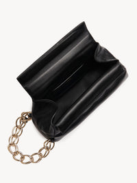 Sac minaudière en cuir matelassé - Black