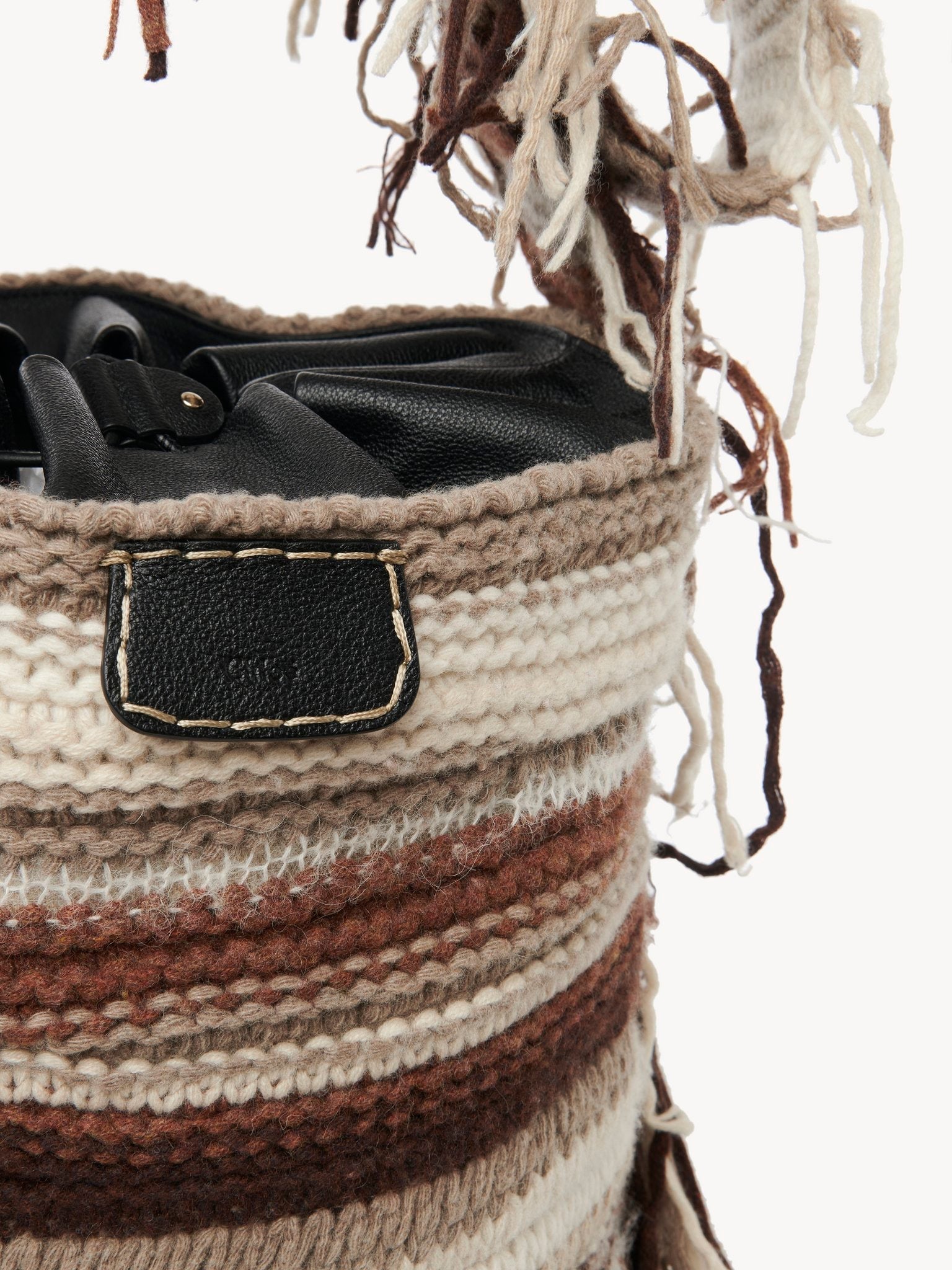Sac seau Jorge en cachemire - Multicolor Black