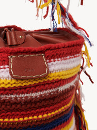 Sac seau Jorge en cachemire - Multicolor Red