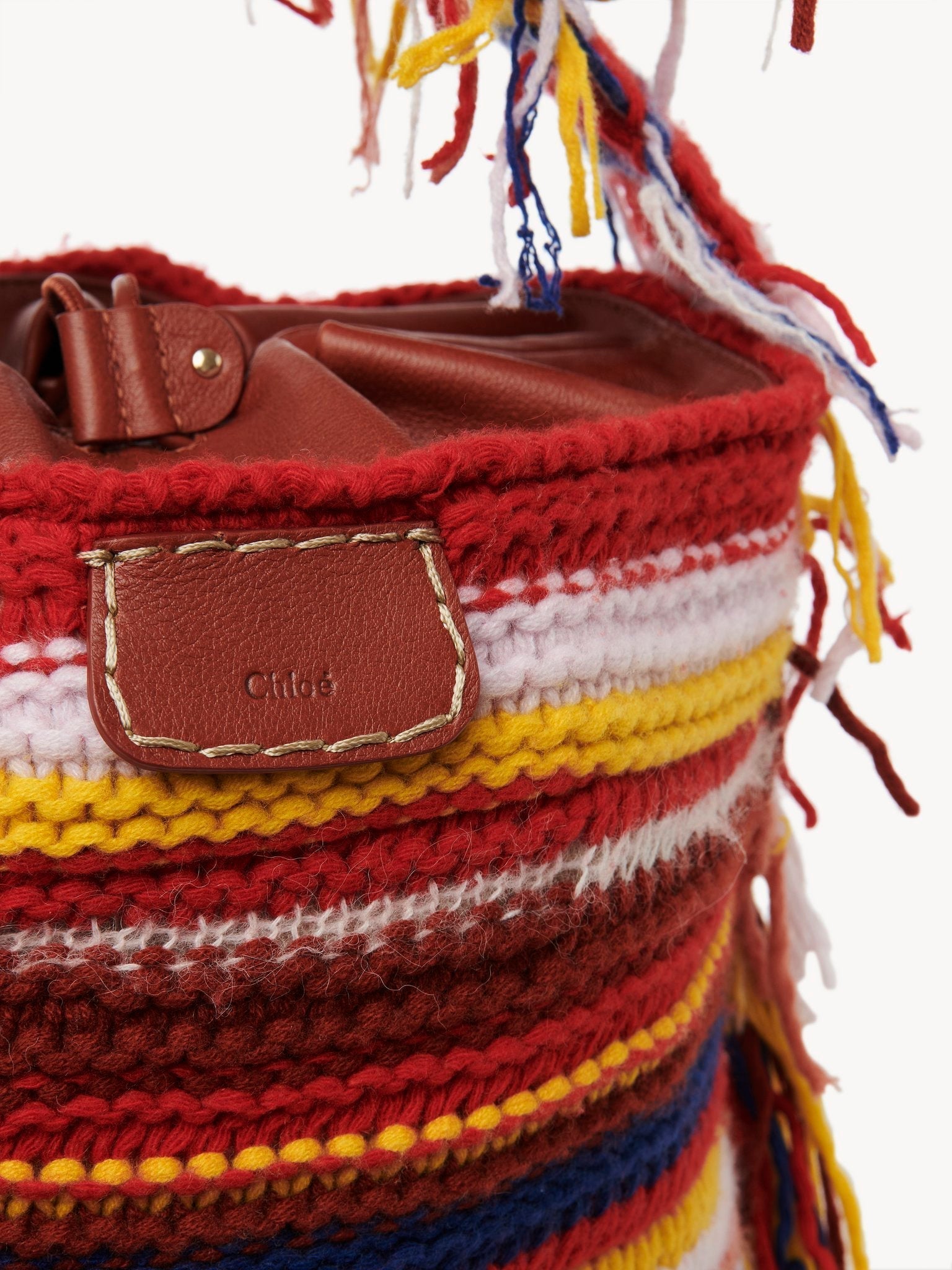 Sac seau Jorge en cachemire - Multicolor Red