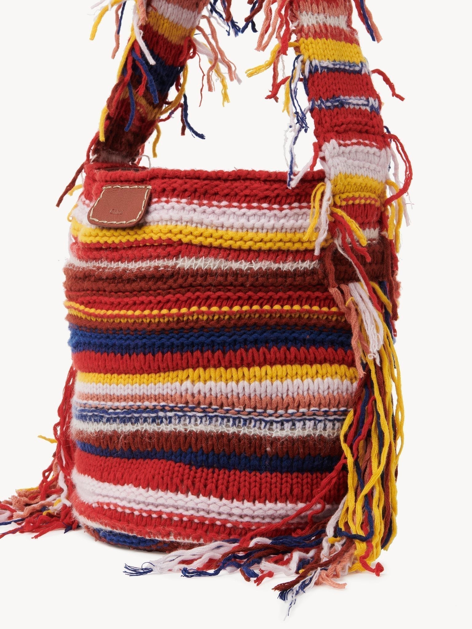 Sac seau Jorge en cachemire - Multicolor Red
