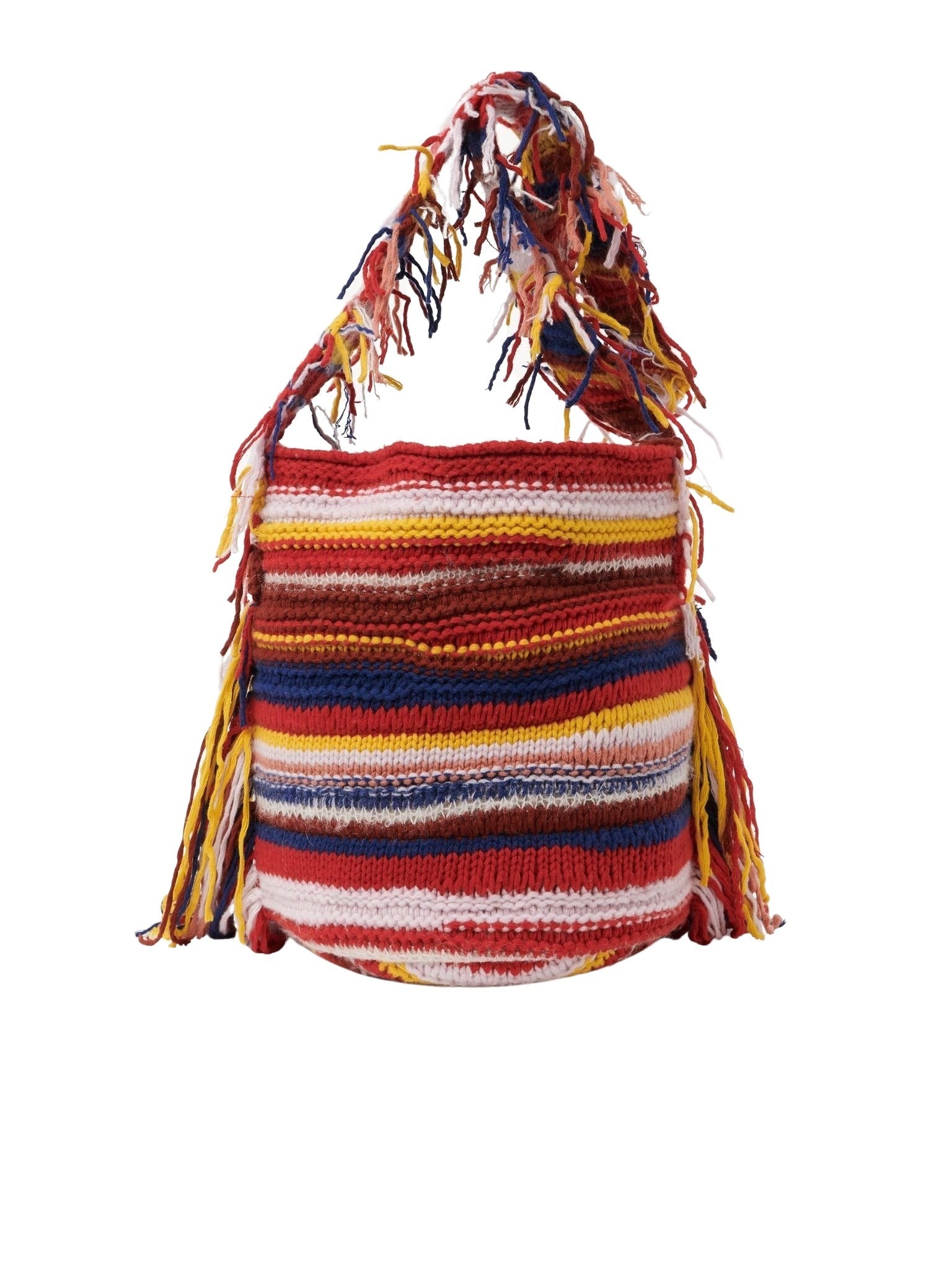 Sac seau Jorge en cachemire - Multicolor Red