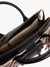 Grand sac Edith en cachemire - Multicolor Black