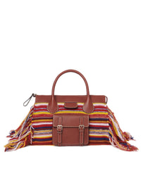 Grand sac Edith en cachemire - Multicolor Red