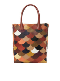 Grand sac cabas Joyce en cuir - Sepia Brown