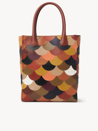 Grand sac cabas Joyce en cuir - Sepia Brown