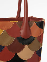 Grand sac cabas Joyce en cuir - Sepia Brown