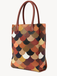 Grand sac cabas Joyce en cuir - Sepia Brown