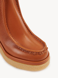 Bottines Jamie hautes en cuir - Luminous Ochre