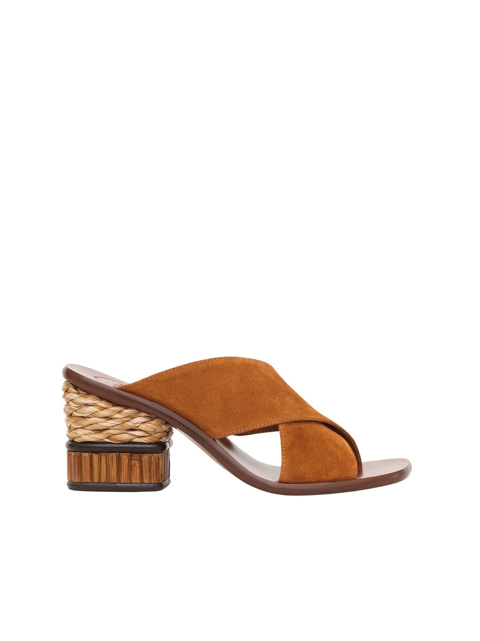 Mules Laia en cuir - Caramello