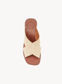Mules Laia en cuir - Biscotti Beige