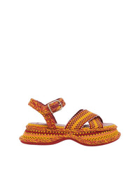 Sandales Meril en cuir - Sunset Orange