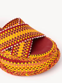 Sandales Meril en cuir - Sunset Orange