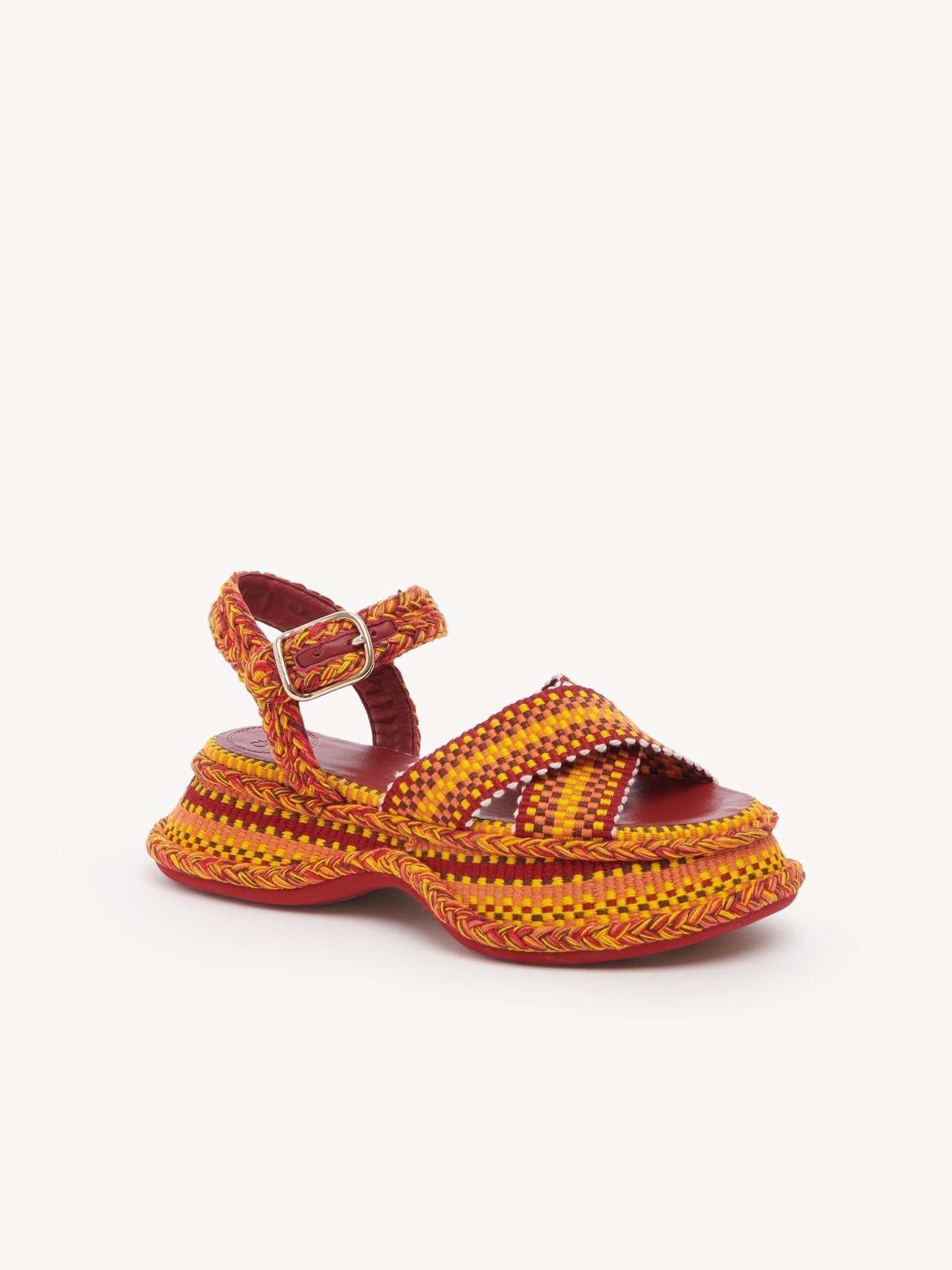Sandales Meril en cuir - Sunset Orange