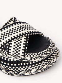 Sandales Meril en cuir - White & Black