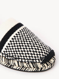 Espadrilles Meril en cuir - White & Black