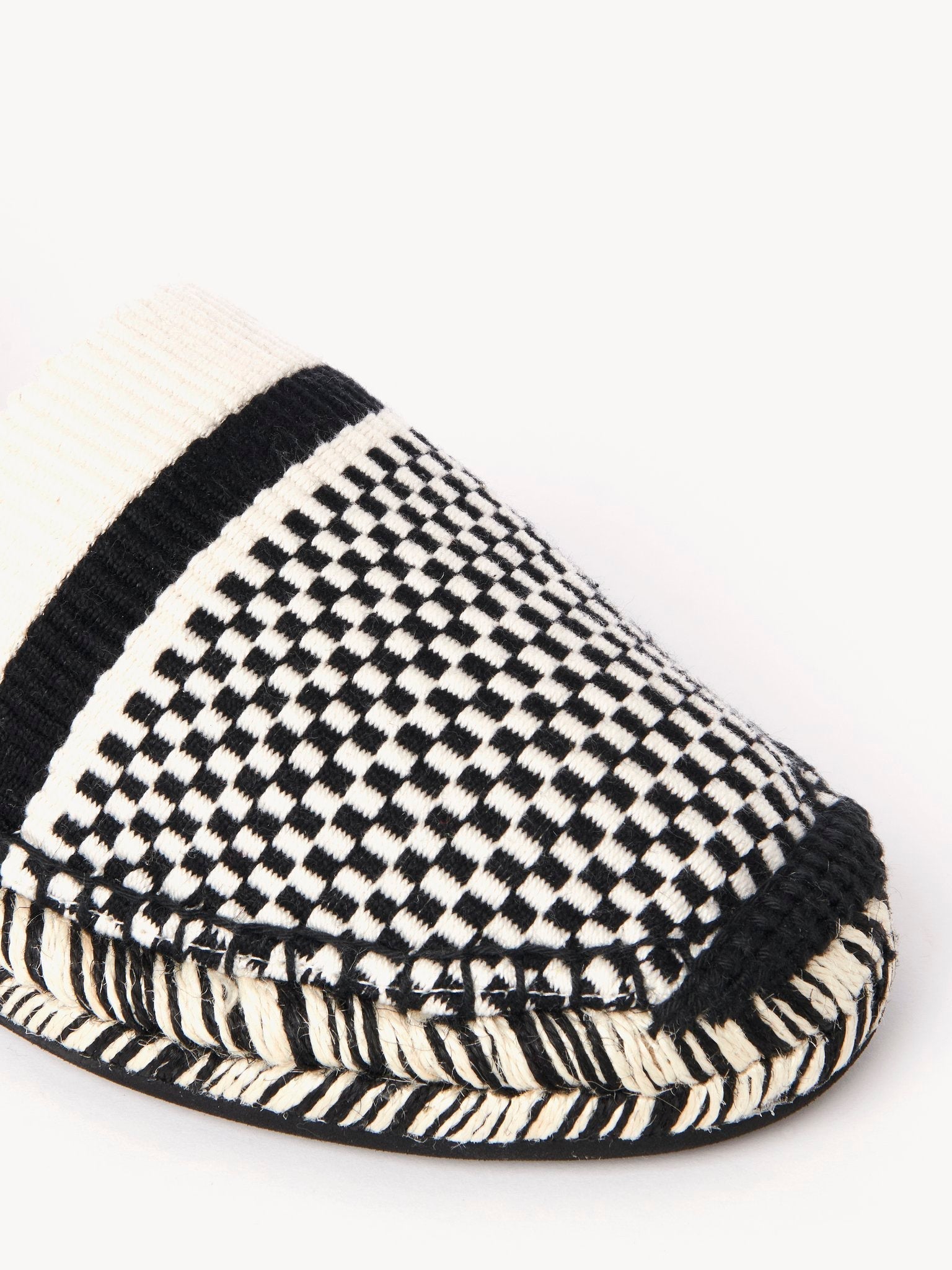 Espadrilles Meril en cuir - White & Black