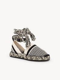 Espadrilles Meril en cuir - White & Black