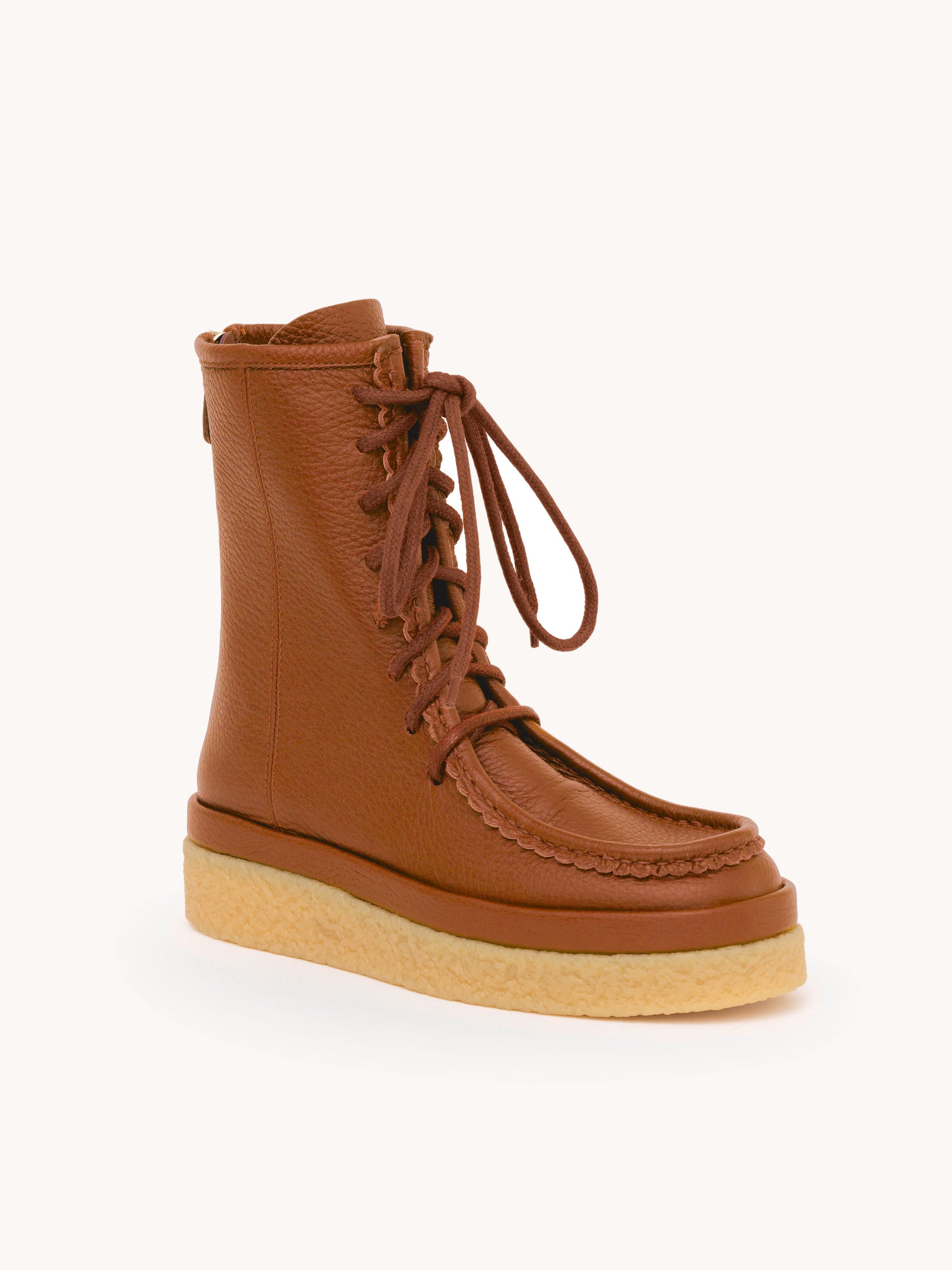 Bottines Jamie en cuir - Caramello
