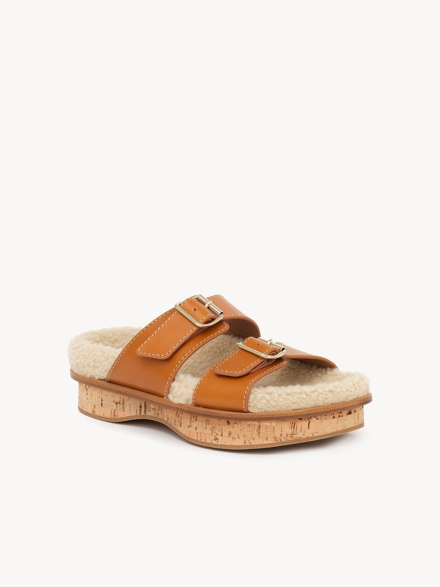 Mules Marah en cuir - Tan