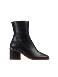 Bottines à talons Meganne en cuir - Black