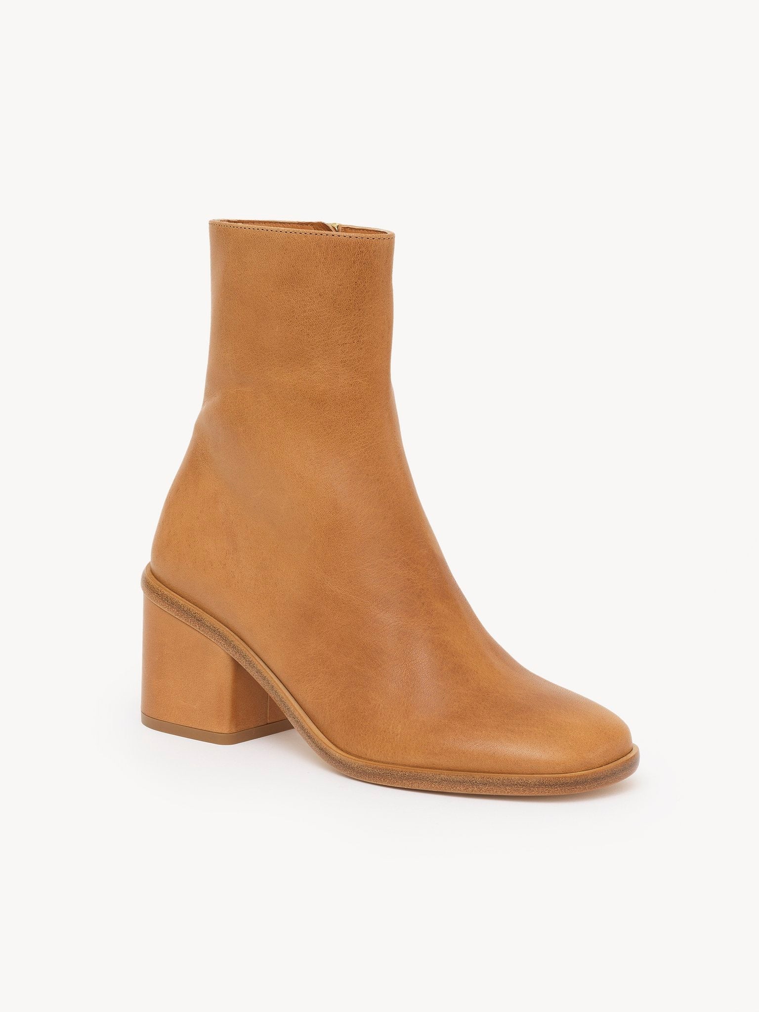 Bottines à talons Meganne en cuir - Quiet Brown