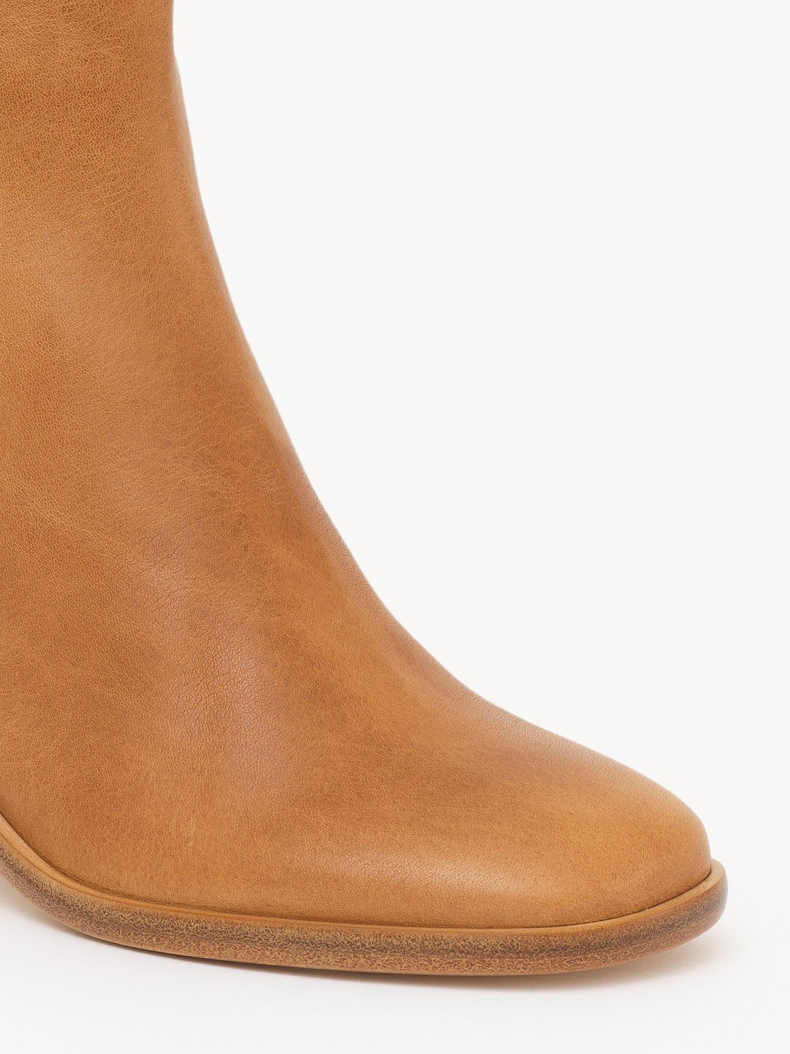 Bottines à talons Meganne en cuir - Quiet Brown
