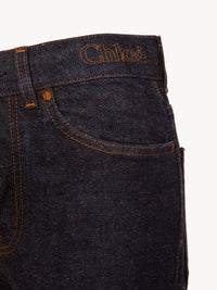 Pantalon en denim circulaire en coton et chanvre recyclé - Marine