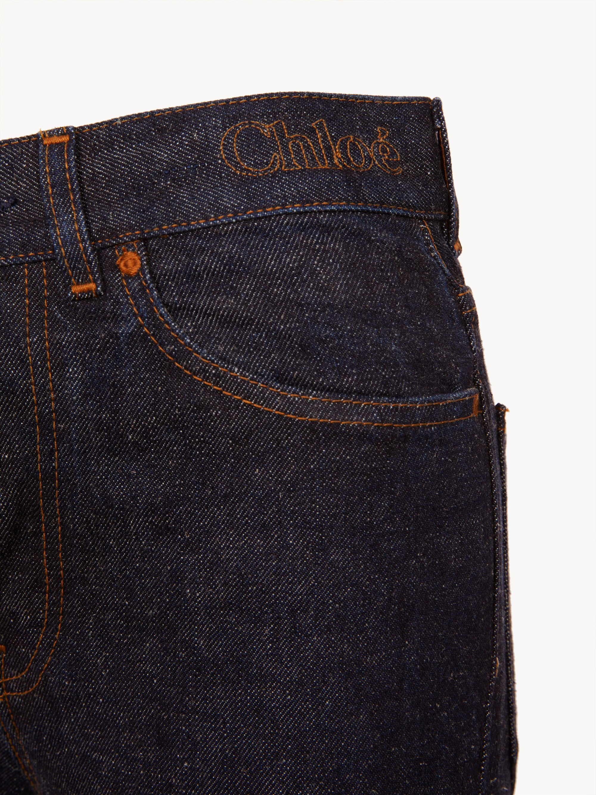 Pantalon en denim circulaire en coton et chanvre recyclé - Marine