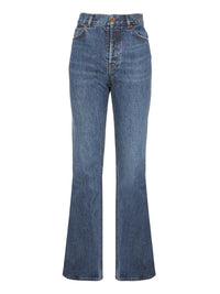 Pantalon en denim circulaire en coton et chanvre recyclé - Bleu Sombre